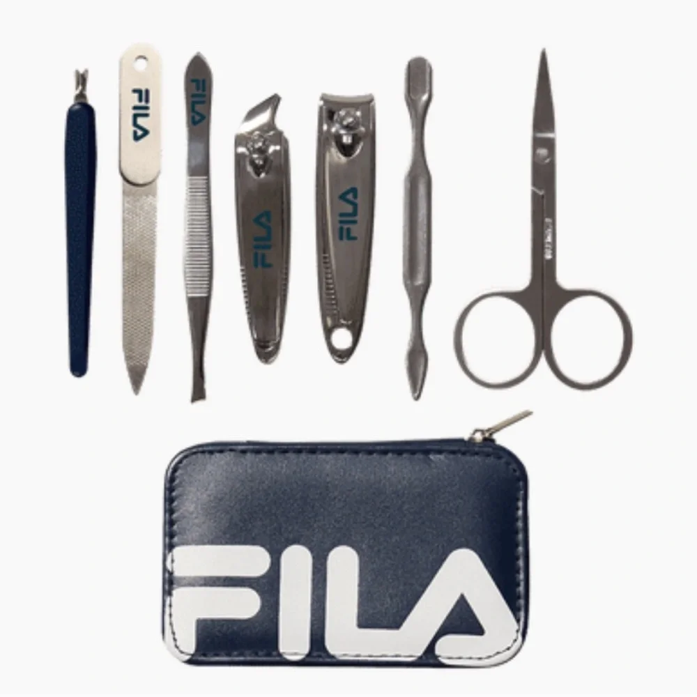 Fila 8-Piece Travel Grooming Kit NIB Toiletry Set Organizer Case